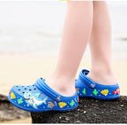 Cartoon Ocean Fashion Children Garden Shoes Boys Summer Slippers High Quality Kids Garden Children Clogs Boys Shoes Slides Sandals Clogs Children Beach Outdoor Walking Slipper