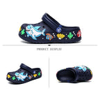 Cartoon Ocean Fashion Children Garden Shoes Boys Summer Slippers High Quality Kids Garden Children Clogs Boys Shoes Slides Sandals Clogs Children Beach Outdoor Walking Slipper