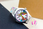 Cartoon Unicorn Childrens Watch 3D Rainbow Pony Girl Wristwatch Quartz Kids Watches Student Silicone Children Toddler Wrist Watch Birthday Gift For Girls Cute Child Watches Stevvex