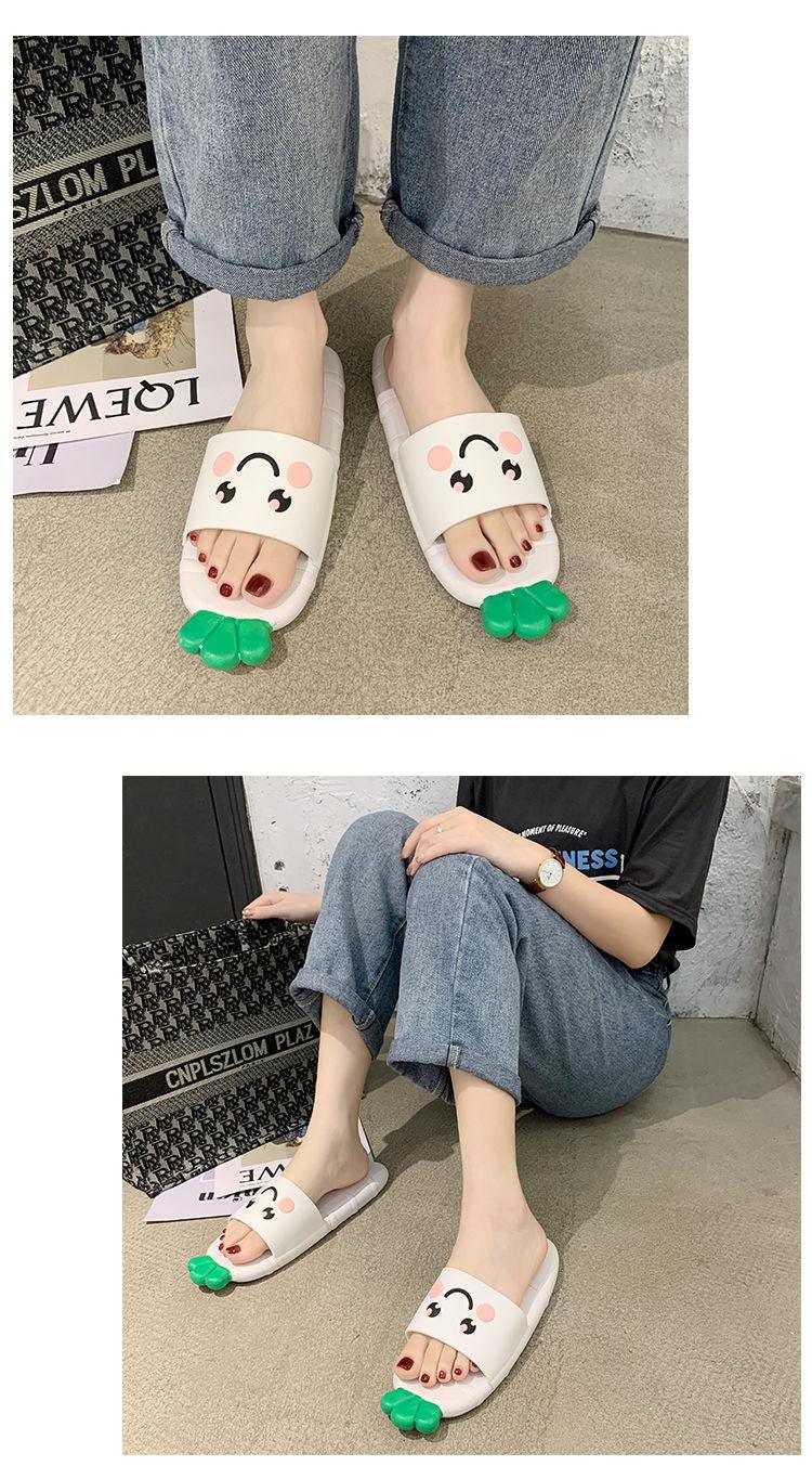Cartoon Women Fashion Home Sandals Slippers Bathroom Bath Non-slip Slippers Quick Drying EVA Open Toe Soft Slippers Non-Slip Soft Shower Spa Bath Pool Gym House Sandals For Indoor Outdoor