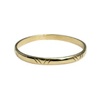 Carved Recycled Brass Bombshell Bangle 2.5" Inner Handcast in Cambodia BandsCo Straps