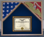 Military Flag Case For 2 Flags and Certificate Display Case. The Military Gift Store