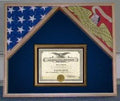 Military Flag Case For 2 Flags and Certificate Display Case The Military Gift Store