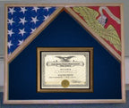 Military Flag Case For 2 Flags and Certificate Display Case. The Military Gift Store