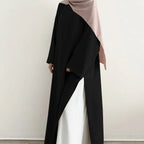 Casual Fashion Slit Abaya (MA063) - SJB-DIAMOND ELITES