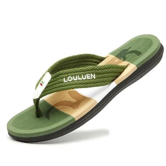 Casual  Men Blue Summer Flip Flops High Quality Men Flip Flops Breathable Beach Slippers Outdoor Cool Simple Design Comfortable Walking Sandals Stevvex
