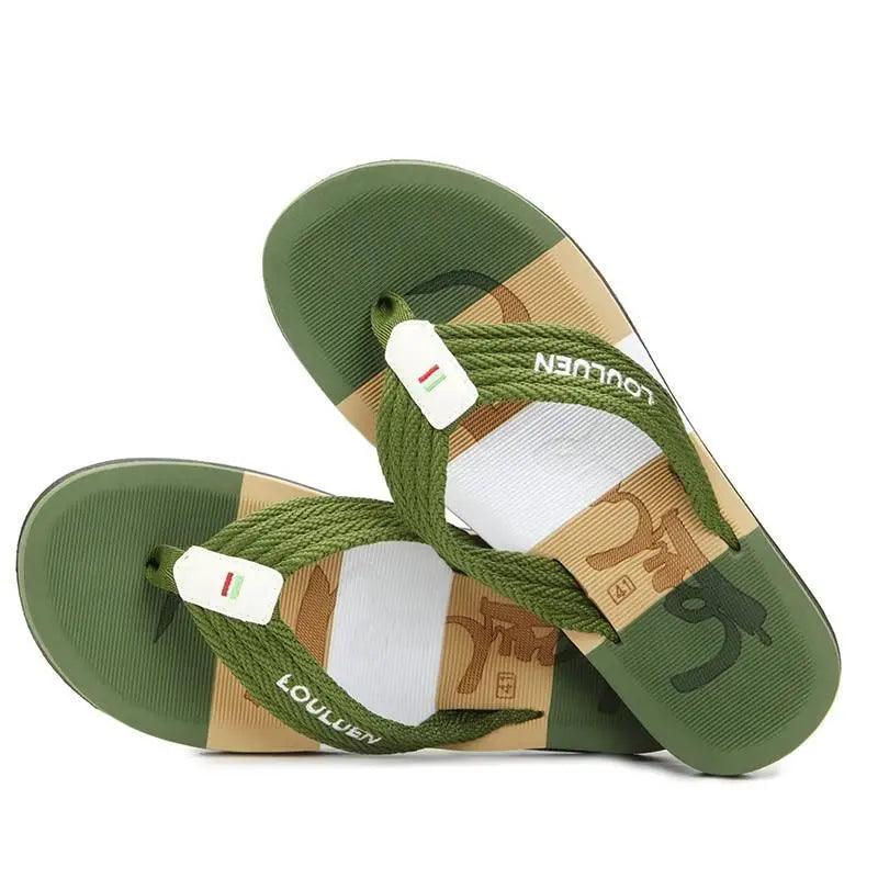Casual  Men Blue Summer Flip Flops High Quality Men Flip Flops Breathable Beach Slippers Outdoor Cool Simple Design Comfortable Walking Sandals Stevvex