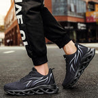 Casual Men's Running Sneakers Light Blade Breathable Comfortable Lightweight Men Jogging Breathable Tennis Sport Shoes For Workout Walking Outdoor Sport Gym Stevvex