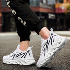 Casual Men's Running Sneakers Light Blade Breathable Comfortable Lightweight Men Jogging Breathable Tennis Sport Shoes For Workout Walking Outdoor Sport Gym Stevvex