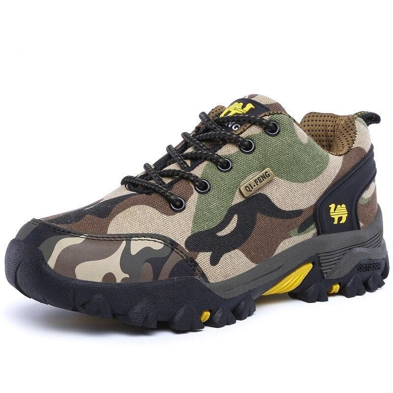 Casual Men's Sports Shoe Non-Slip Fashion Women's Camouflage Waterproof Couple Hiking Shoes Outdoor Train Men's Hiking Shoes Lightweight Low-Top Shoes For Outdoor Camping Stevvex