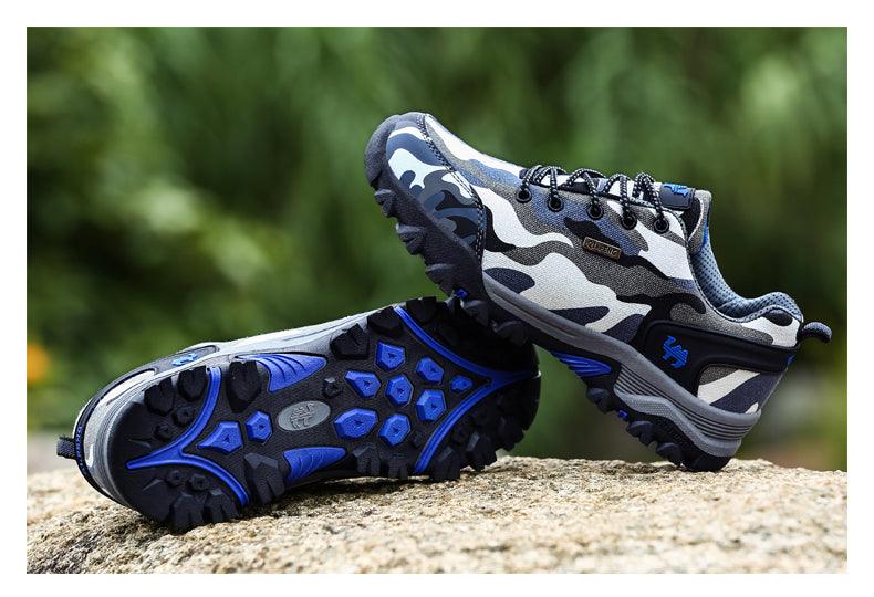 Casual Men's Sports Shoe Non-Slip Fashion Women's Camouflage Waterproof Couple Hiking Shoes Outdoor Train Men's Hiking Shoes Lightweight Low-Top Shoes For Outdoor Camping Stevvex