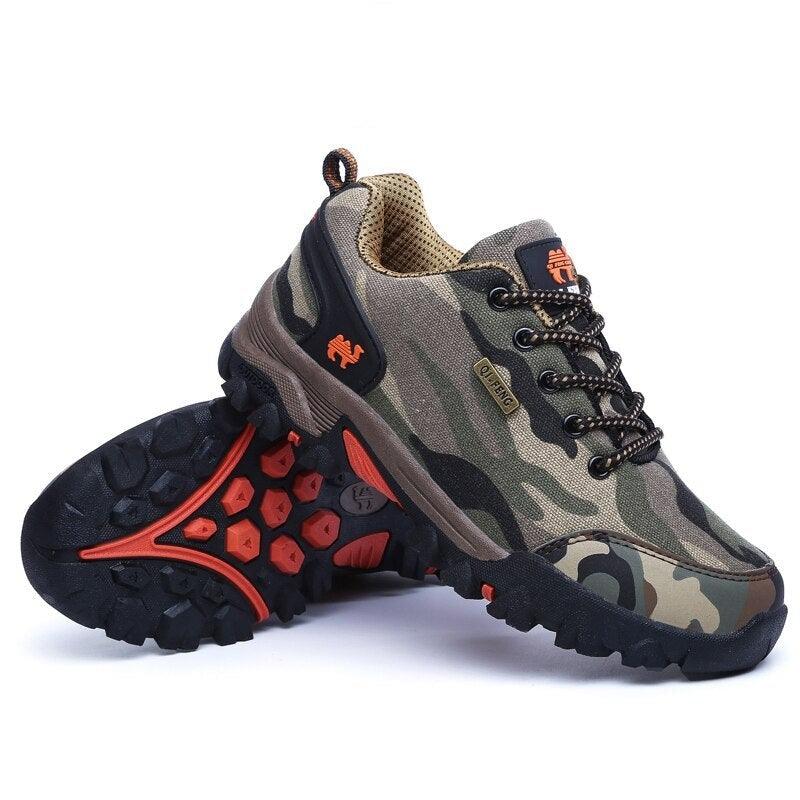 Casual Men's Sports Shoe Non-Slip Fashion Women's Camouflage Waterproof Couple Hiking Shoes Outdoor Train Men's Hiking Shoes Lightweight Low-Top Shoes For Outdoor Camping Stevvex