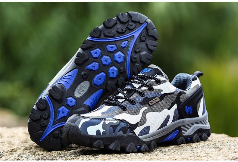 Casual Men's Sports Shoe Non-Slip Fashion Women's Camouflage Waterproof Couple Hiking Shoes Outdoor Train Men's Hiking Shoes Lightweight Low-Top Shoes For Outdoor Camping Stevvex