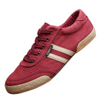 Casual Round Toe High Quality Mens Canvas Flat Solid Summe Lace Up Breathable Flat Casual Sneakers Sports Flats Men Casual Walking Sneakers Comfortable Soft Design Stevvex