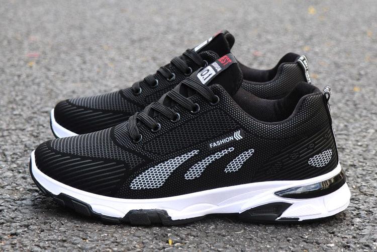 Casual Sneakers Cushioning Outdoor Running Shoes For Men Non-slip Sport Shoes Professional Athletic Training Men Air Trail Mesh Sneakers Walking Cross Training Tennis Sports Sneakers Stevvex