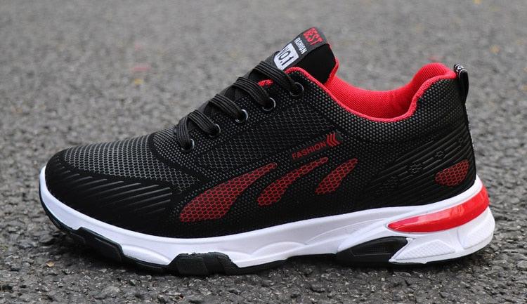 Casual Sneakers Cushioning Outdoor Running Shoes For Men Non-slip Sport Shoes Professional Athletic Training Men Air Trail Mesh Sneakers Walking Cross Training Tennis Sports Sneakers Stevvex
