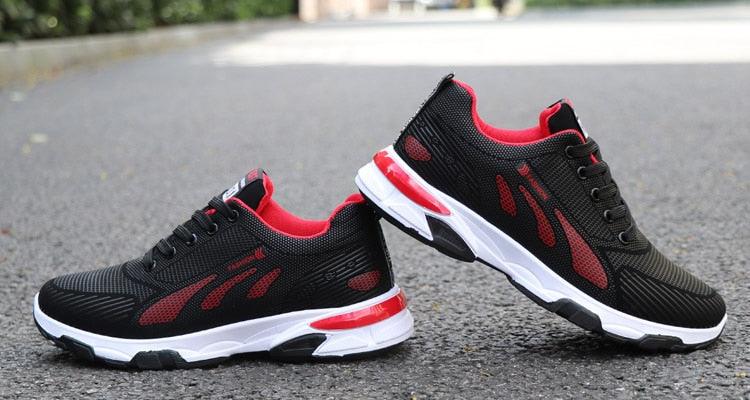 Casual Sneakers Cushioning Outdoor Running Shoes For Men Non-slip Sport Shoes Professional Athletic Training Men Air Trail Mesh Sneakers Walking Cross Training Tennis Sports Sneakers Stevvex