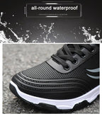 Casual Sneakers Cushioning Outdoor Running Shoes For Men Non-slip Sport Shoes Professional Athletic Training Men Air Trail Mesh Sneakers Walking Cross Training Tennis Sports Sneakers Stevvex