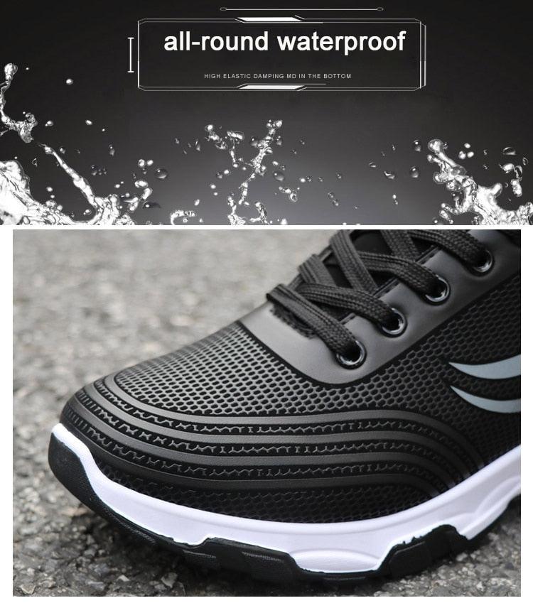 Casual Sneakers Cushioning Outdoor Running Shoes For Men Non-slip Sport Shoes Professional Athletic Training Men Air Trail Mesh Sneakers Walking Cross Training Tennis Sports Sneakers Stevvex