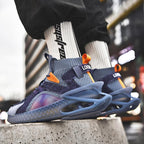 Casual Sports Socks Knit Men's Soft And Breathable Walking Fashion Luminous Sports High Top Fashion Sneakers Running Gym Sports Walking Non Slip Shoes Breathable Stylish Modern Unisex Sneakers Stevvex
