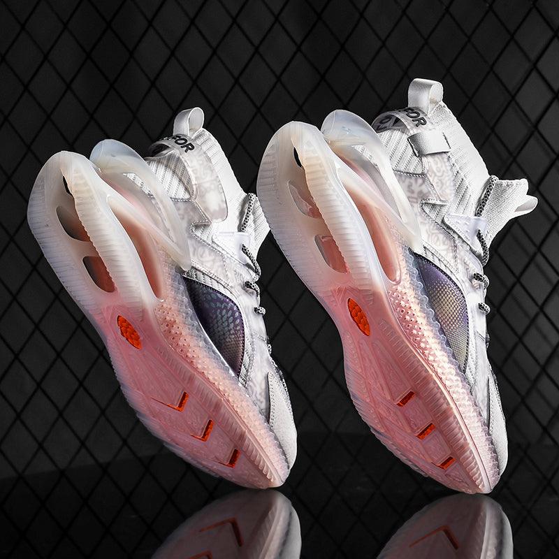 Casual Sports Socks Knit Men's Soft And Breathable Walking Fashion Luminous Sports High Top Fashion Sneakers Running Gym Sports Walking Non Slip Shoes Breathable Stylish Modern Unisex Sneakers Stevvex