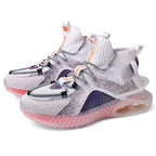 Casual Sports Socks Knit Men's Soft And Breathable Walking Fashion Luminous Sports High Top Fashion Sneakers Running Gym Sports Walking Non Slip Shoes Breathable Stylish Modern Unisex Sneakers Stevvex