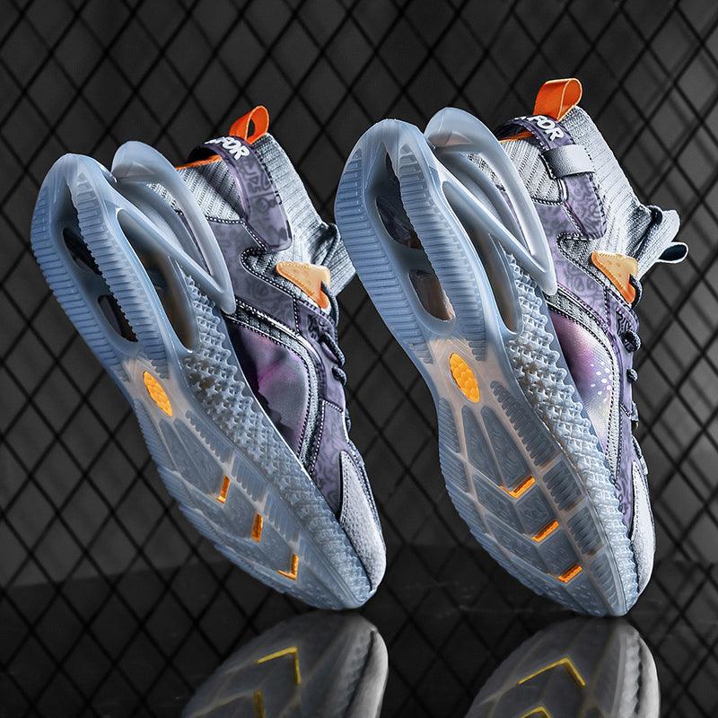 Casual Sports Socks Knit Men's Soft And Breathable Walking Fashion Luminous Sports High Top Fashion Sneakers Running Gym Sports Walking Non Slip Shoes Breathable Stylish Modern Unisex Sneakers Stevvex