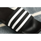 Casual Summer Modern Design Men Slippers Soft Black White Stripes Pattern Flip Flops Casual Summer Outdoor Slides For Women Stevvex