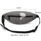 Casual Water Resistant Durable Polyester Small Outdoor Lightweight Crossbody Fanny Pack For Men Cool Sports Waist Bag Stevvex