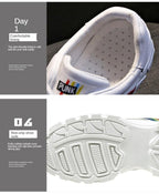 Casual Winter Women Thick Sneakers White Shoes Autumn Winter Fashion Platform Shoes Female Lace Up Rainbow Vulcanized Shoes Comfy Fashion Sneakers Breathable Athletic Casual Shoes Stevvex