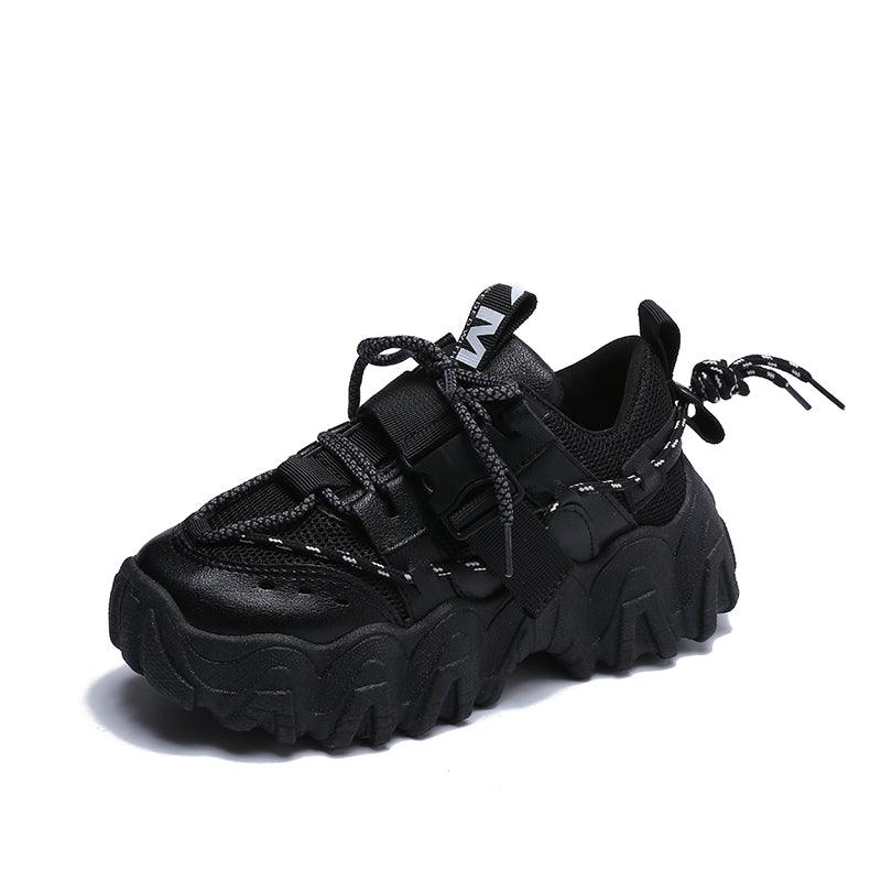 Casual Womens Blue Sneakers High Heels Platform Sports Shoes Autumn Thick Bottom Walking Breathable Vulcanized Shoes Luxury Tennis Sneakers Trainers Lace Up Fashion Design Stevvex