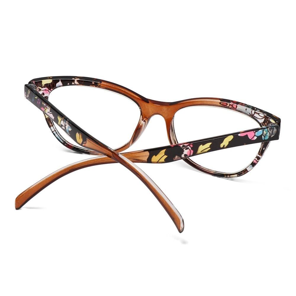 Cat Eye Reading Glasses Women Men Light Weight Presbyopic Reading Glasses Designer Cat Eye Frame Ladies Computer Readers Anti Glare UV Ray Eyeglasses Diopter Presbyopia Eyewear +1.00~+4.0 Stevvex