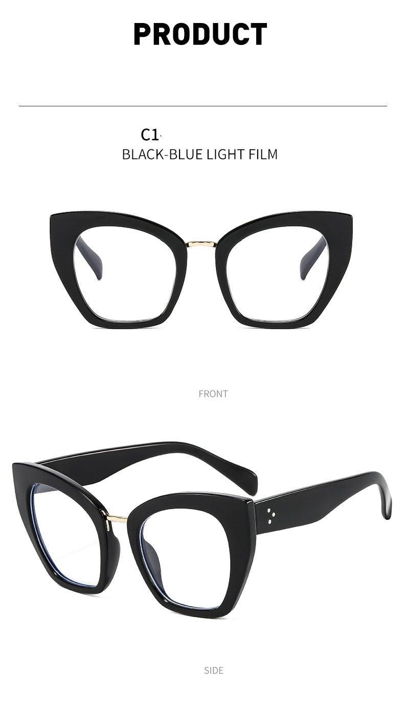 Cat Eyes Anti Blue Light Blocking Glasses Optical Glasses Women Men Computer Glasses Prescription Spectacle Frames Unisex Reduce Eye Strain For Men And Women Stevvex