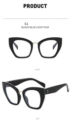 Cat Eyes Anti Blue Light Blocking Glasses Optical Glasses Women Men Computer Glasses Prescription Spectacle Frames Unisex Reduce Eye Strain For Men And Women Stevvex