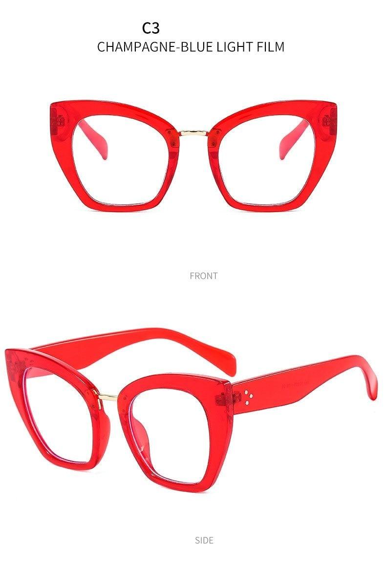 Cat Eyes Anti Blue Light Blocking Glasses Optical Glasses Women Men Computer Glasses Prescription Spectacle Frames Unisex Reduce Eye Strain For Men And Women Stevvex