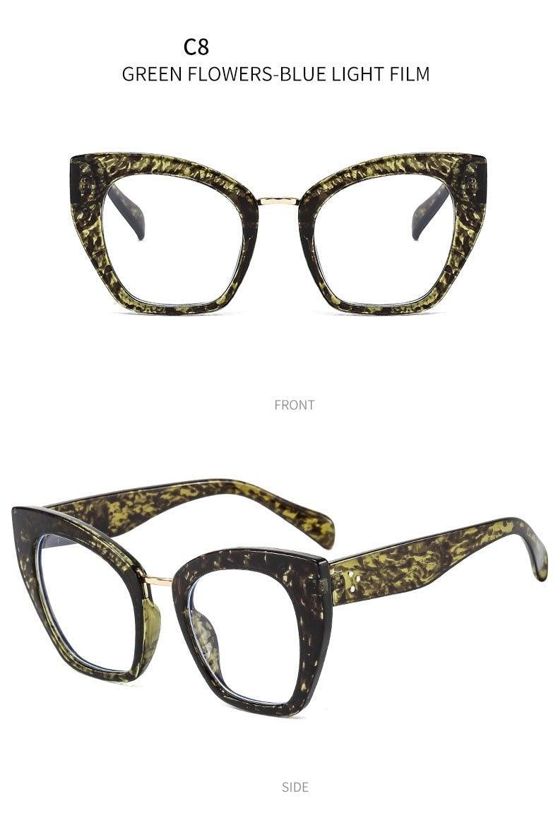 Cat Eyes Anti Blue Light Blocking Glasses Optical Glasses Women Men Computer Glasses Prescription Spectacle Frames Unisex Reduce Eye Strain For Men And Women Stevvex