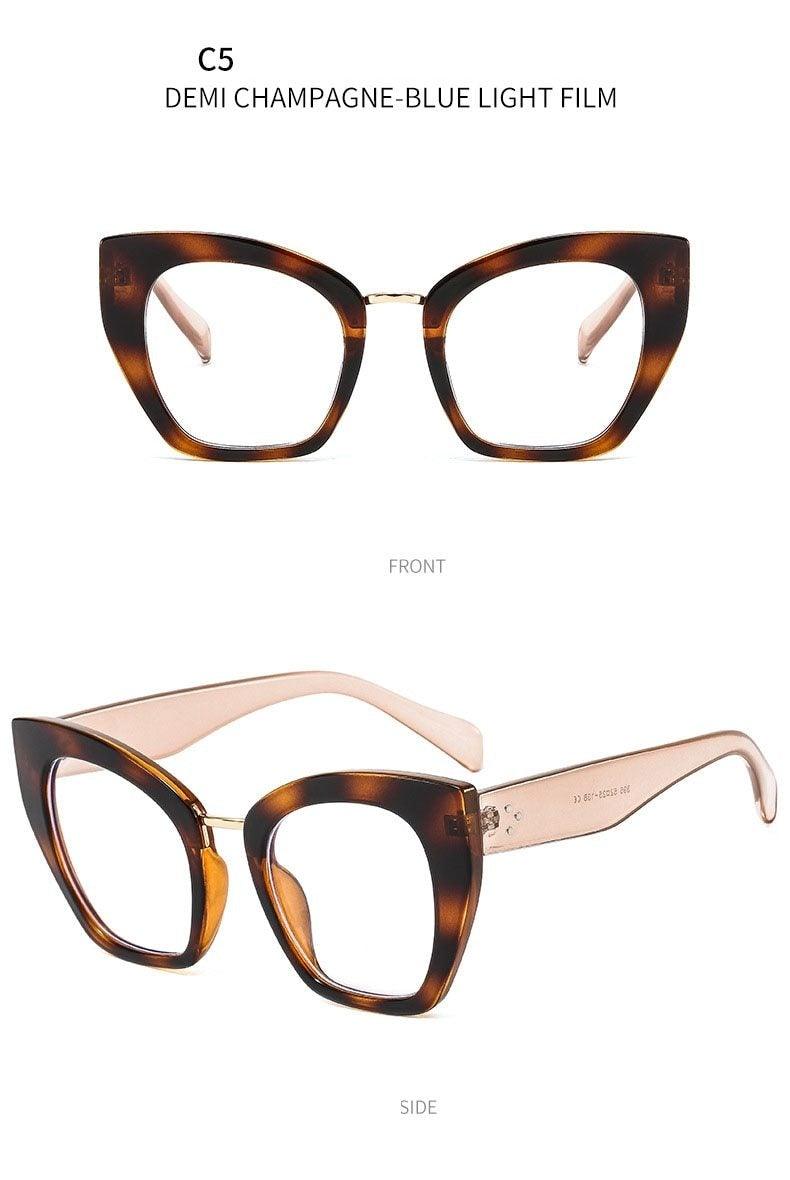 Cat Eyes Anti Blue Light Blocking Glasses Optical Glasses Women Men Computer Glasses Prescription Spectacle Frames Unisex Reduce Eye Strain For Men And Women Stevvex