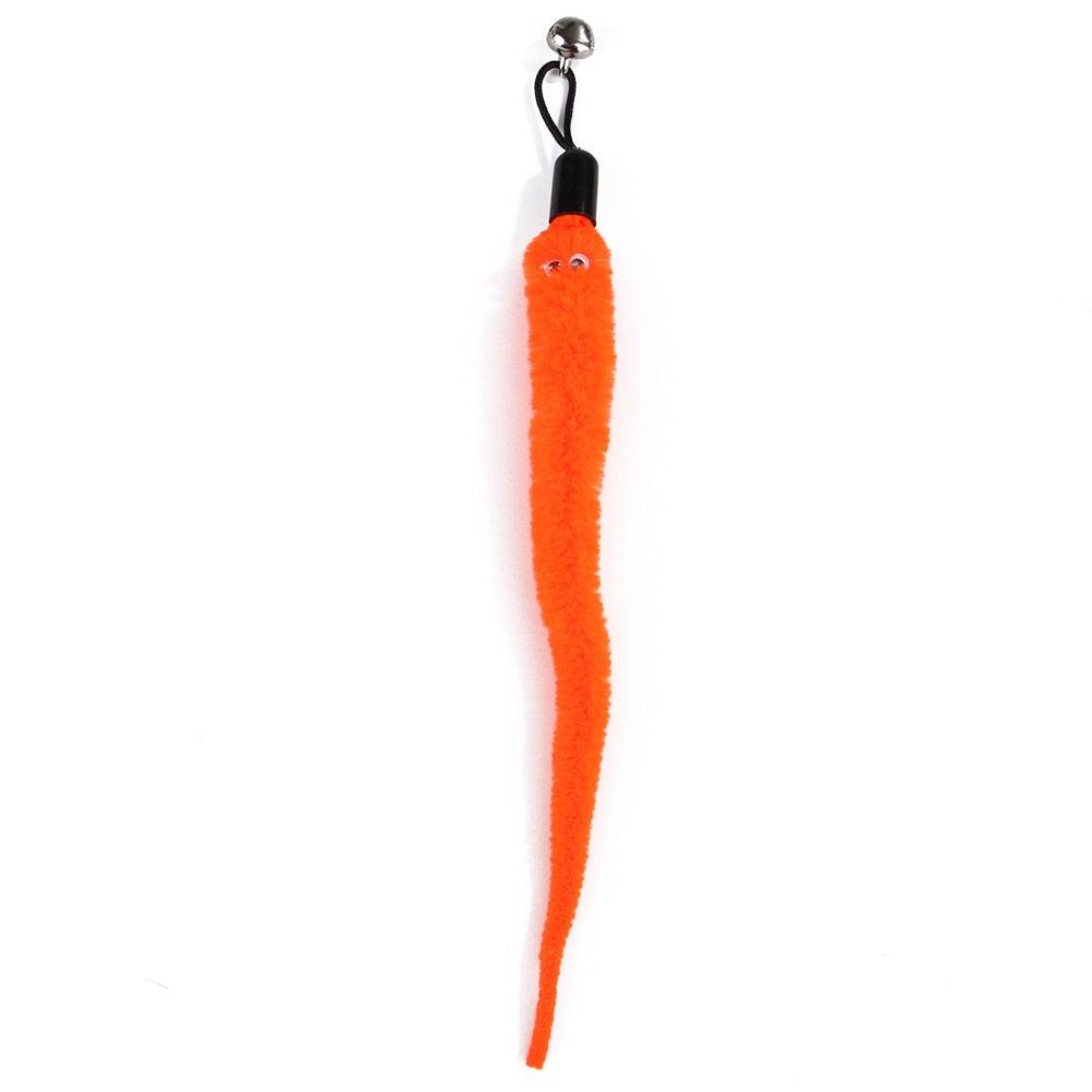 Cat Feather Toy Set Cat Feather Teaser Wand Toy for Kitten Cat Having Fun Exercise Playing Without the Stick Interactive Cat Feather Toys  Retractable Cat Wand Toy and Feathers Teaser Refills Cat Toys for Indoor Stevvex