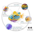 Cat Interactive Electric Fish Toy Water Cat Toy for Indoor Play Swimming Robot Fish Toy for Cat and Dog with LED Light  Pet Toys New Bath Toys Interactive Plastic Fish Toys Electronic Cat Toy Gift to Stimulate Your Pet's Hunter Instincts Stevvex