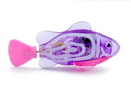Cat Interactive Electric Fish Toy Water Cat Toy for Indoor Play Swimming Robot Fish Toy for Cat and Dog with LED Light  Pet Toys New Bath Toys Interactive Plastic Fish Toys Electronic Cat Toy Gift to Stimulate Your Pet's Hunter Instincts Stevvex