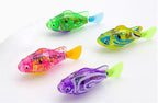 Cat Interactive Electric Fish Toy Water Cat Toy for Indoor Play Swimming Robot Fish Toy for Cat and Dog with LED Light  Pet Toys New Bath Toys Interactive Plastic Fish Toys Electronic Cat Toy Gift to Stimulate Your Pet's Hunter Instincts Stevvex