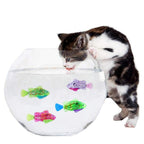 Cat Interactive Electric Fish Toy Water Cat Toy for Indoor Play Swimming Robot Fish Toy for Cat and Dog with LED Light  Pet Toys New Bath Toys Interactive Plastic Fish Toys Electronic Cat Toy Gift to Stimulate Your Pet's Hunter Instincts Stevvex