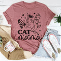 Cat Mama Tee Peachy Sunday