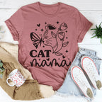 Cat Mama Tee Peachy Sunday