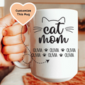 Cat Mom Custom Mug Peachy Sunday