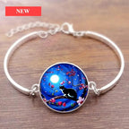 Cat Star Under The Glass Charm Bracelet Convex Plane Photo Handmade Jewelry For Woman And Man Accessories - SJB-DIAMOND ELITES