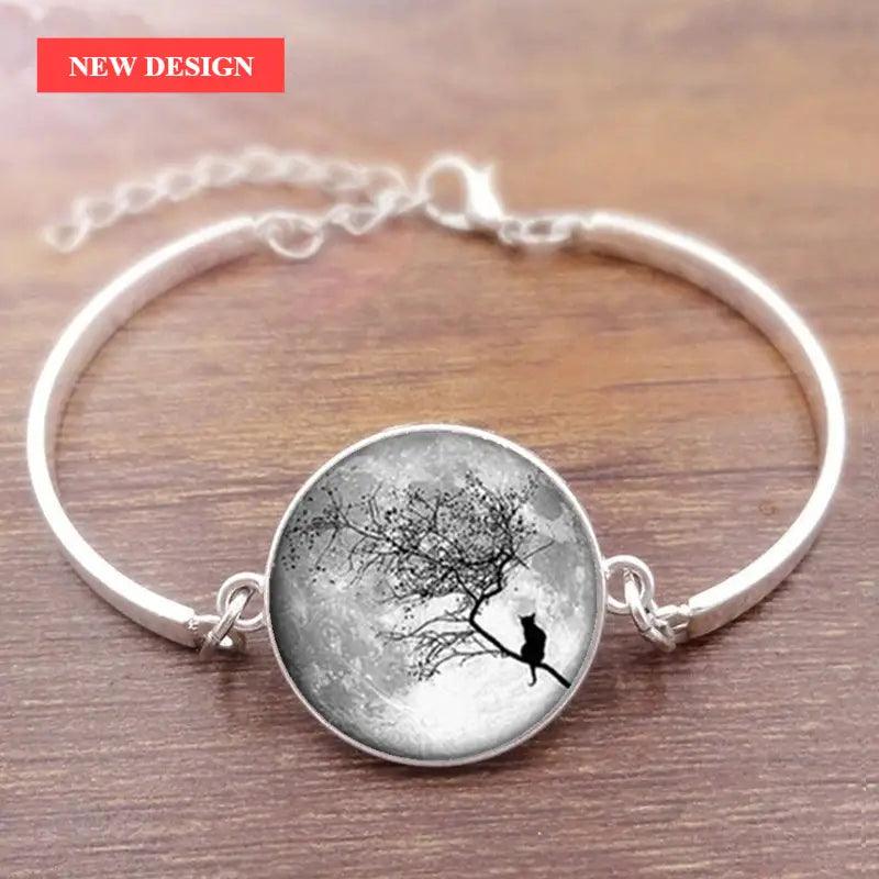Cat Star Under The Glass Charm Bracelet Convex Plane Photo Handmade Jewelry For Woman And Man Accessories - SJB-DIAMOND ELITES