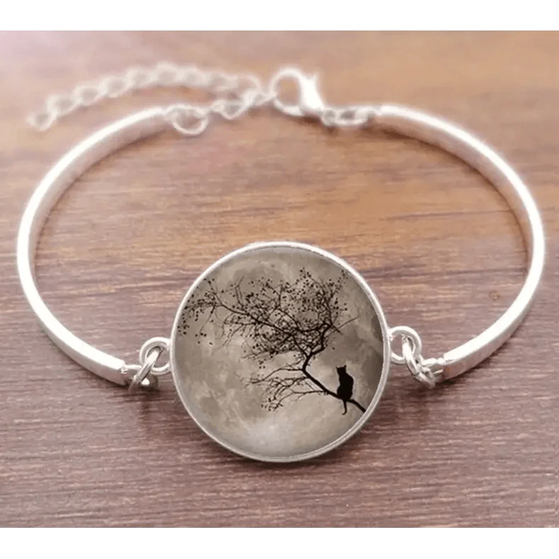 Cat Star Under The Glass Charm Bracelet Convex Plane Photo Handmade Jewelry For Woman And Man Accessories - SJB-DIAMOND ELITES