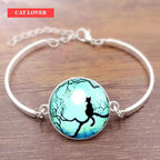 Cat Star Under The Glass Charm Bracelet Convex Plane Photo Handmade Jewelry For Woman And Man Accessories - SJB-DIAMOND ELITES