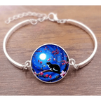 Cat Star Under The Glass Charm Bracelet Convex Plane Photo Handmade Jewelry For Woman And Man Accessories - SJB-DIAMOND ELITES